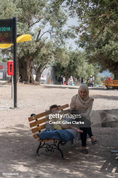 Daily life in the Kara Tepe Open Accommodation Site for refugees where the majority of displaced families and individuals are Afghan or Syrian. Kara...