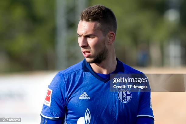 Marko Pjaca of Schalke looks on during the Friendly match between FC Schalke 04 and KRC Genk at Estadio Municipal Guillermo Amor on January 07, 2018...