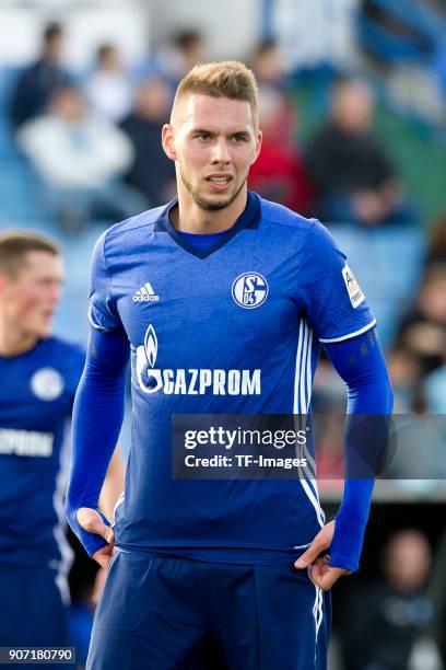 Marko Pjaca of Schalke looks on during the Friendly match between FC Schalke 04 and KRC Genk at Estadio Municipal Guillermo Amor on January 07, 2018...