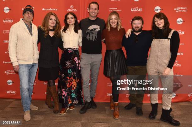 Actors Chris Elliott, Paula Niedert Elliott and Bridey Elliott and Trevor Groth, Director of Programming of Sundance Film Festival, and actors Abby...