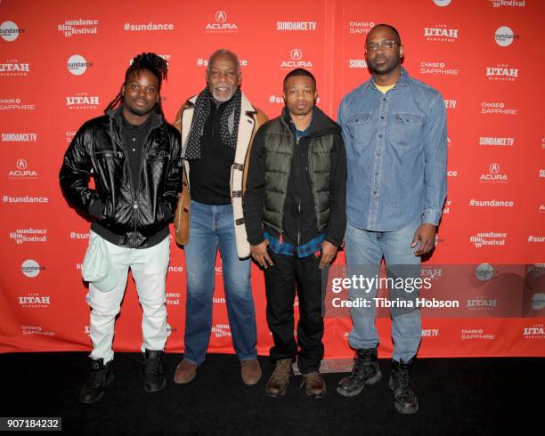 Quincy Bryant, Executive Producer Danny Glover, Daniel Collins and Director/Writer RaMell Ross attend the "Hale County This Morning, This Evening"...