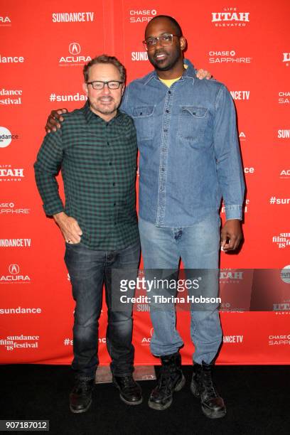 David Courier , Sundance Film Festival Senior Programmer, and Director/Writer/Editor RaMell Ross attend the "Hale County This Morning, This Evening"...
