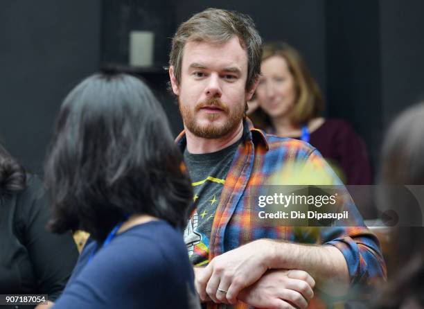 Joe Swanberg attends the Feature Film Jury Orientation Breakfast during the 2018 Sundance Film Festival at Cafe Terigo on January 19, 2018 in Park...