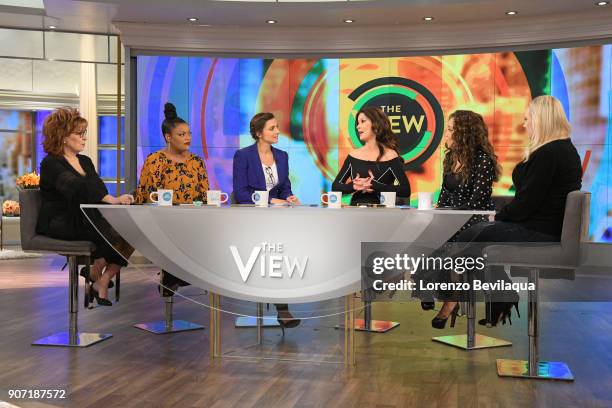 Catherine Zeta-Jones is the guest today, Friday, January 19, 2018 on Walt Disney Television via Getty Images's "the View." "The View" airs...