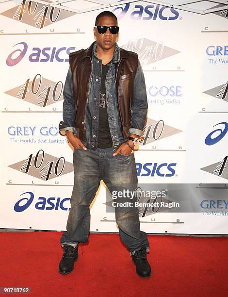 Recording artist Jay-Z attends the 2009 MTV Video Music Awards after party at 40 / 40 Club on September 13, 2009 in New York City.
