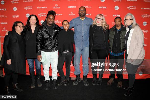 Producer Su Kim, Executive Producer Laura Poitras, Quincy Bryant, Tabitha Jackson, Director of Documentary Film Program at Sundance Institute,...