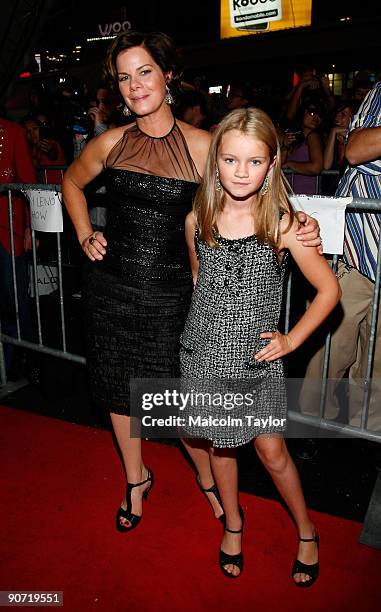 Actress Marcia Gay Harden and daughter Eulala Scheel arrive at the "Whip It" screening during the 2009 Toronto International Film Festival held at...