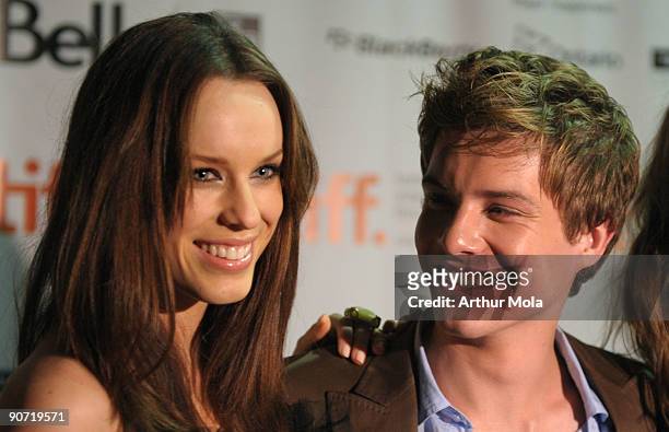 Actress Jessica McNamee and Actor Xavier Samuel attend the"The Loved Ones" Premiere at the Ryerson Theatre during the 2009 Toronto International Film...