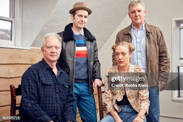 Actors Jeff Perry, Denis O'Hare, Chloe Sevigny and Jamey Sheridan from the film 'Lizzie' pose for a portrait in the YouTube x Getty Images Portrait...