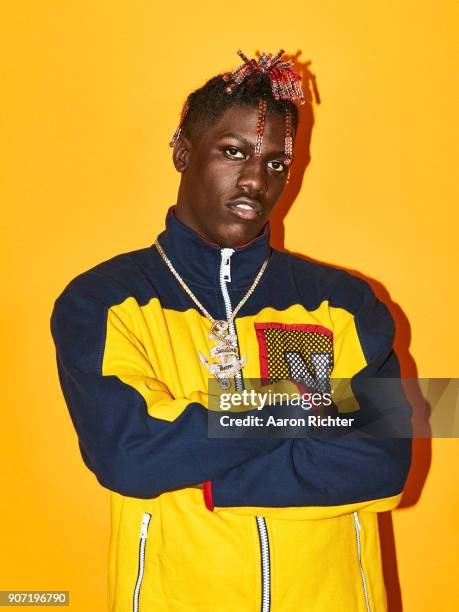 Lil Yachty is photographed for Billboard Magazine on August 20, 2017 at the Billboard Hot 100 Music Festival at Northwell Heath at Jones Beach...