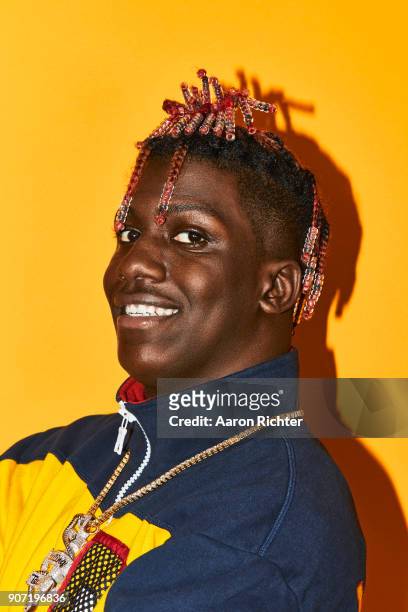 Lil Yachty is photographed for Billboard Magazine on August 20, 2017 at the Billboard Hot 100 Music Festival at Northwell Heath at Jones Beach...