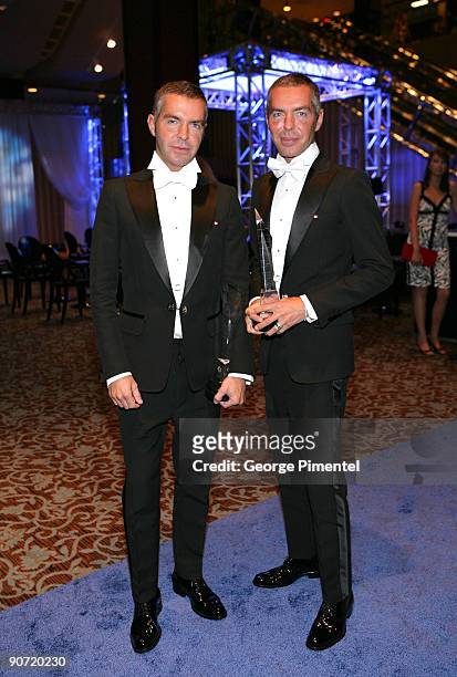Designers Dean Caten and Dan Caten of Dean And Dan Caten attend the 2009 RBC Inductee Charity Ball at the Sheraton Centre Toronto Hotel on September...