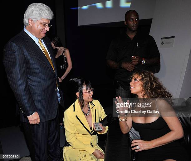 Co-CEO, RIM Mike Lazaridis, Ophelia Lazaridis and Singer Mariah Carey attend "Precious" Pre Gala Screening Cocktail Reception Hosted by Blackberry...