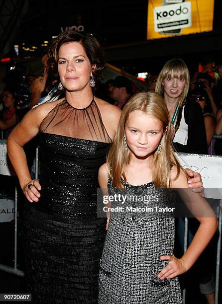 Actress Marcia Gay Harden and daughter Eulala Scheel arrive at the "Whip It" screening during the 2009 Toronto International Film Festival held at...