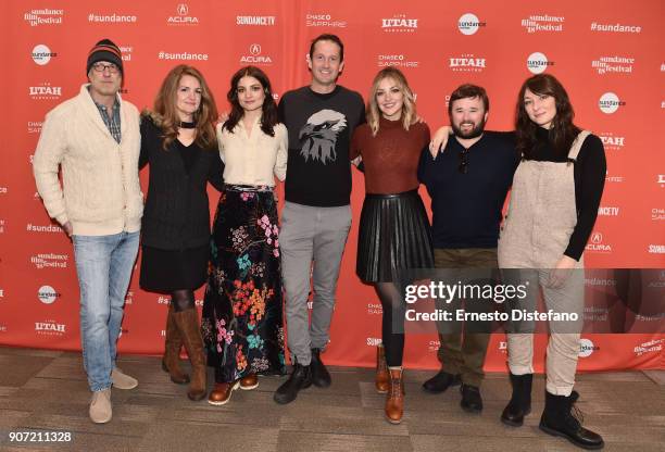 Actors Chris Elliott, Paula Niedert Elliott and Bridey Elliott and Trevor Groth, Director of Programming of Sundance Film Festival, and actors Abby...