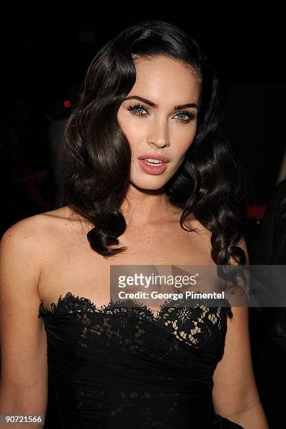 Actress Megan Fox attends the "Jennifer's Body" premiere at the Ryerson Theatre during the 2009 Toronto International Film Festival on September 10,...
