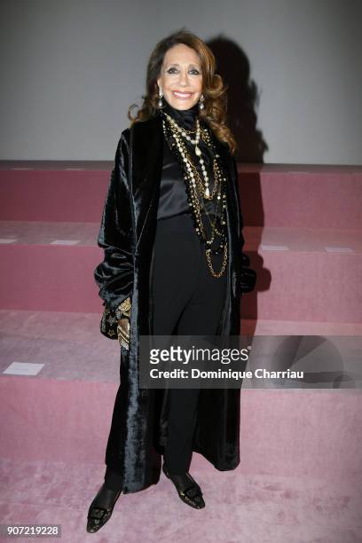 Marisa Berenson attends the Berluti Menswear Fall/Winter 2018-2019 show as part of Paris Fashion Week on January 19, 2018 in Paris, France.