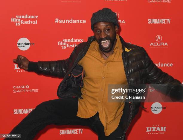 Actor Rob Morgan attends the 'Monsters And Men' Premiere during the 2018 Sundance Film Festival at Eccles Center Theatre on January 19, 2018 in Park...