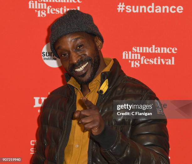 Actor Rob Morgan attends the 'Monsters And Men' Premiere during the 2018 Sundance Film Festival at Eccles Center Theatre on January 19, 2018 in Park...