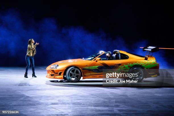 Elysia Wren during the 'Fast and Furious Live'Premiere at The O2 Arena on January 19, 2018 in London, England.