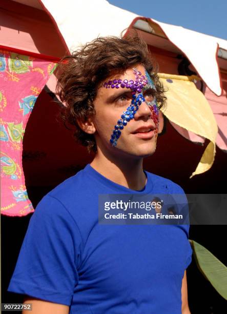 Mika is seen backstage on the second day of Bestival at Robin Hill Country Park on September 12, 2009 in Newport, Isle of Wight.