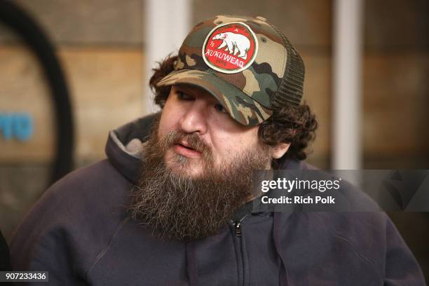 Director Panos Cosmatos of 'Mandy' attends The IMDb Studio and The IMDb Show on Location at The Sundance Film Festival on January 19, 2018 in Park...