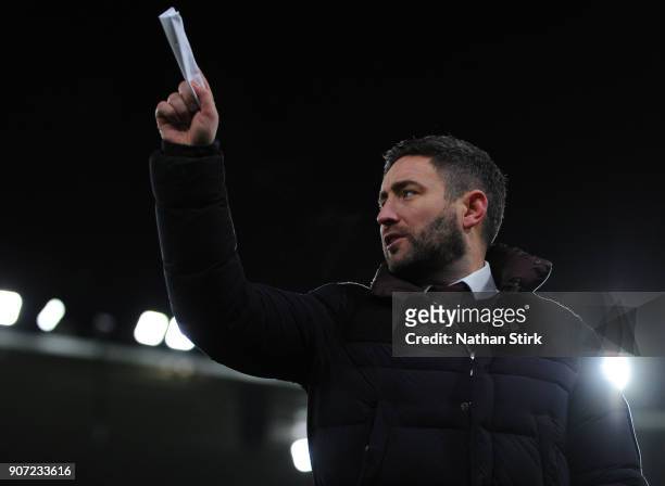 Lee Johnson, manager of Bristol City walks of the pitch during the Sky Bet Championship match between Derby County and Bristol City at iPro Stadium...