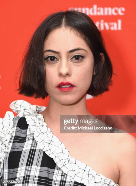 Actor Rosa Salazar attends the "The Kindergarten Teacher" Premiere during the 2018 Sundance Film Festival at Park City Library on January 19, 2018 in...