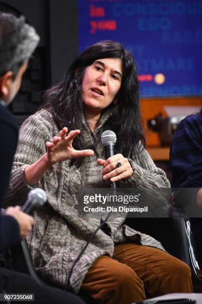 Filmmaker Debra Granik speaks onstage at the Panel: Adaptation during the 2018 Sundance Film Festival at Filmmaker Lodge on January 19, 2018 in Park...