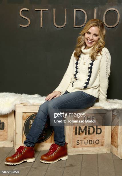 Actor Cara Buono from 'Monsters & Men' attends The IMDb Studio at The Sundance Film Festival on January 19, 2018 in Park City, Utah.