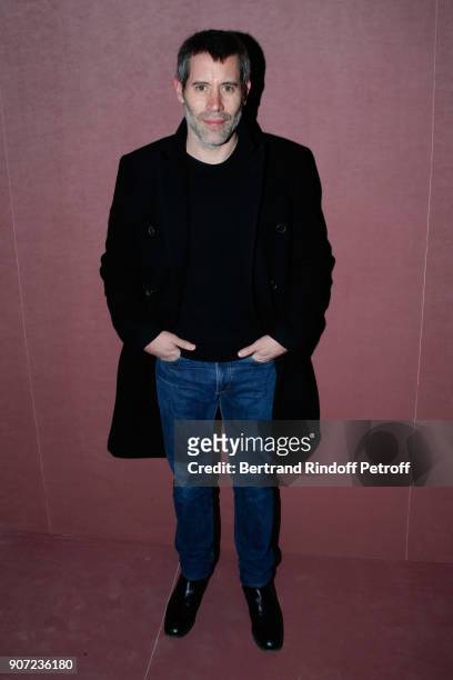 Actor Jalil Lespert attends the Berluti Menswear Fall/Winter 2018-2019 show as part of Paris Fashion Week on January 19, 2018 in Paris, France.