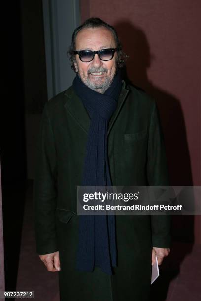 Photographer Paolo Roversi attends the Berluti Menswear Fall/Winter 2018-2019 show as part of Paris Fashion Week on January 19, 2018 in Paris, France.