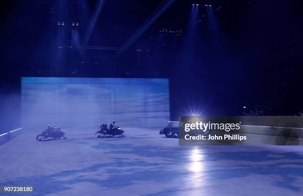 General view of "Fast and Furious Live" at the O2 Arena on January 19, 2018 in London, England.