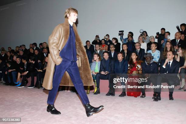 Jalil Lespert, Farida Khelfa, Natalia Vodianova, General manager of Berluti Antoine Arnault, General Director of Berluti Pietro Beccari, his wife...