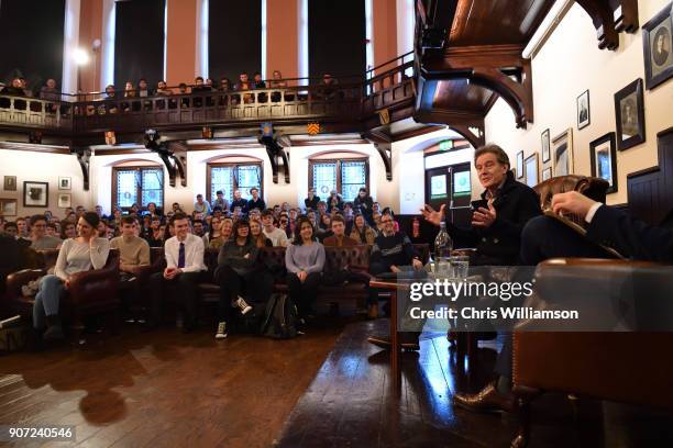 Bryan Cranston hosts a talk at The Cambridge Union on January 19, 2018 in Cambridge, Cambridgeshire.