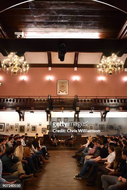 Bryan Cranston hosts a talk at The Cambridge Union on January 19, 2018 in Cambridge, Cambridgeshire.
