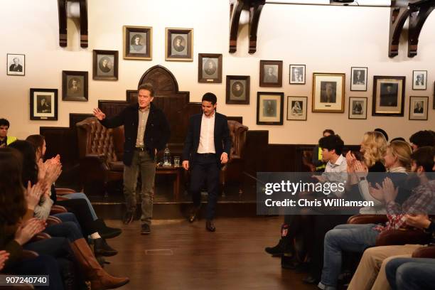 Bryan Cranston hosts a talk at The Cambridge Union on January 19, 2018 in Cambridge, Cambridgeshire.