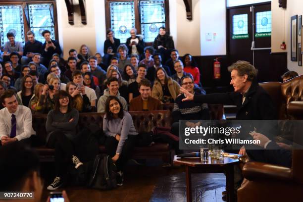 Bryan Cranston hosts a talk at The Cambridge Union on January 19, 2018 in Cambridge, Cambridgeshire.