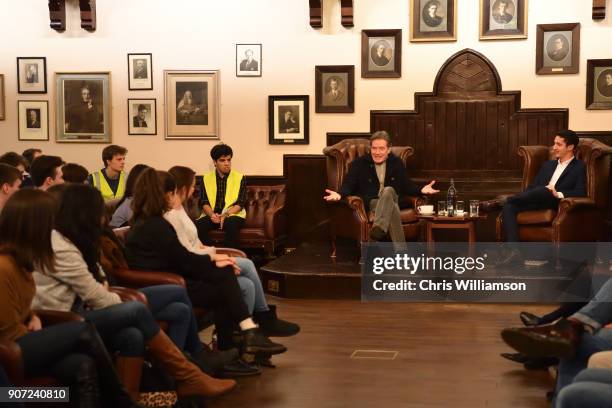 Bryan Cranston hosts a talk at The Cambridge Union on January 19, 2018 in Cambridge, Cambridgeshire.