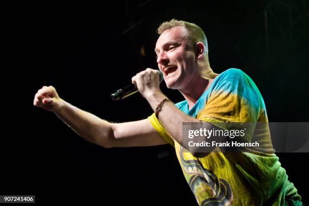British singer and musician Joe Sumner performs live on stage during the concert 'Celebrating David Bowie' at the Huxleys on January 19, 2018 in...