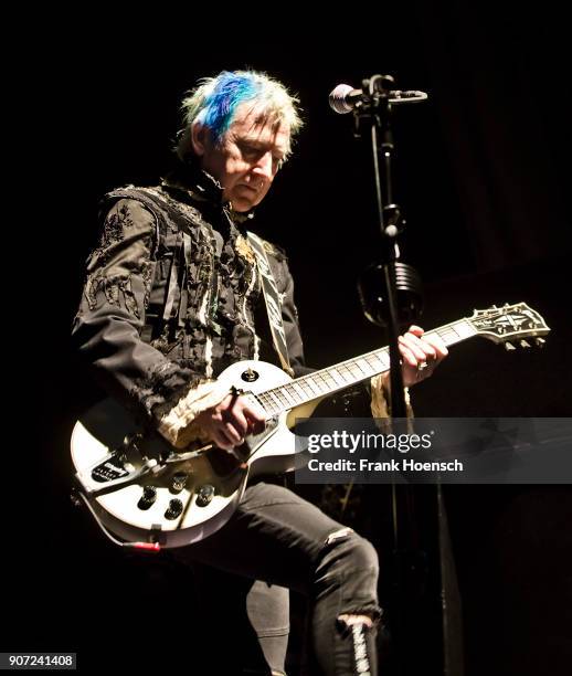 Guitarist Gerry Leonard performs live on stage during the concert 'Celebrating David Bowie' at the Huxleys on January 19, 2018 in Berlin, Germany.