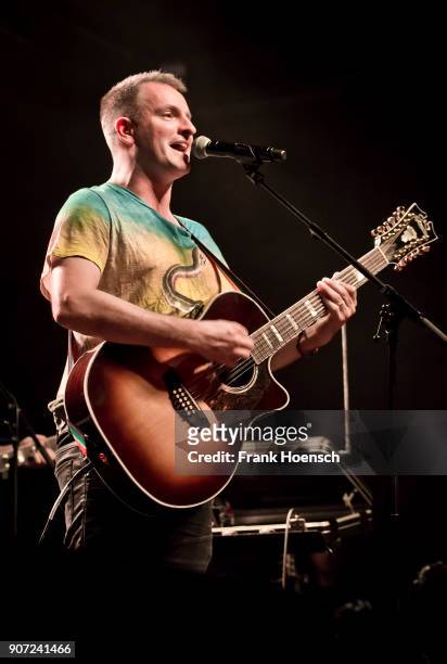 British singer and musician Joe Sumner performs live on stage during the concert 'Celebrating David Bowie' at the Huxleys on January 19, 2018 in...