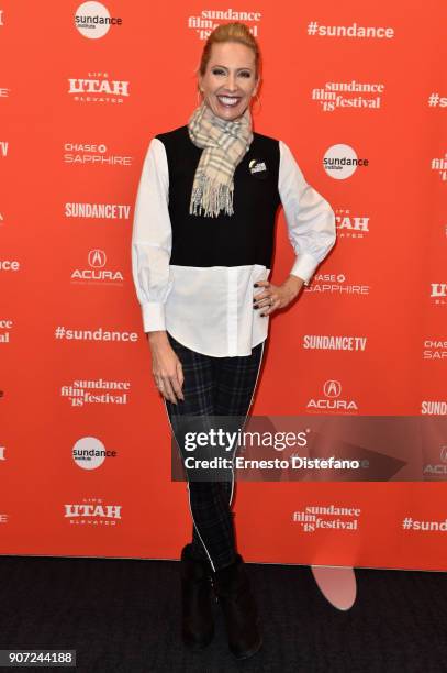 National Cycling Champion Dotsie Bausch attends "The Game Changers" Premiere during the 2018 Sundance Film Festival at The Ray on January 19, 2018 in...