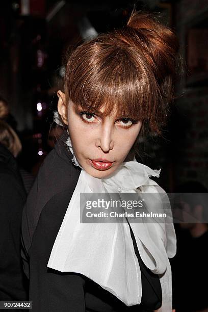 Sophia Lamar attends the Ohne Titel cocktail party at The Eldridge on September 13, 2009 in New York City.