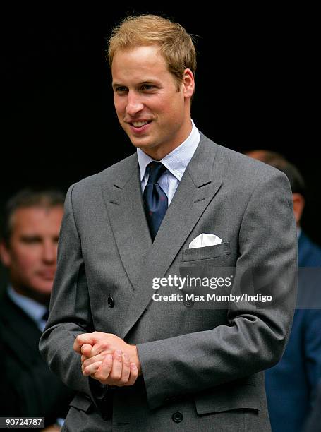 Prince William leaves the Natural History Museum after opening phase two of the Darwin Centre on September 14, 2009 in London, England. Britain's...