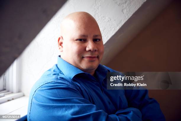 Pedro Serrano from the film 'Crime and Punishment poses for a portrait in the YouTube x Getty Images Portrait Studio at 2018 Sundance Film Festival...