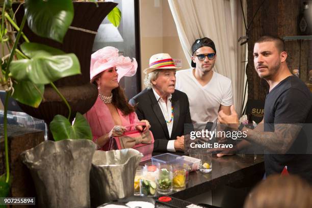 It's Not About the Pasta" Episode 607 -- Pictured: Lisa Vanderpump, Ken Todd, Tom Schwartz, Jax Taylor --