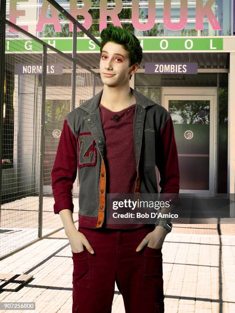 Disney Channel's "Zombies" stars Milo Manhiem as Zed.