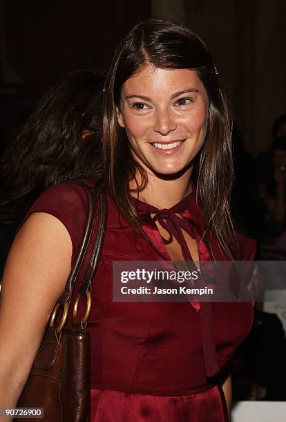 Bravo's Top Chef judge Gail Simmons attends Jill Stuart Spring 2010 fashion show at The New York Public Library on September 14, 2009 in New York,...