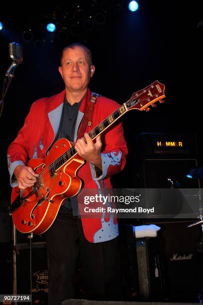 Jim "Reverend Horton" Heath of Reverend Horton Heat performs at the House Of Blues in Chicago, Illinois on AUGUST 30, 2009.